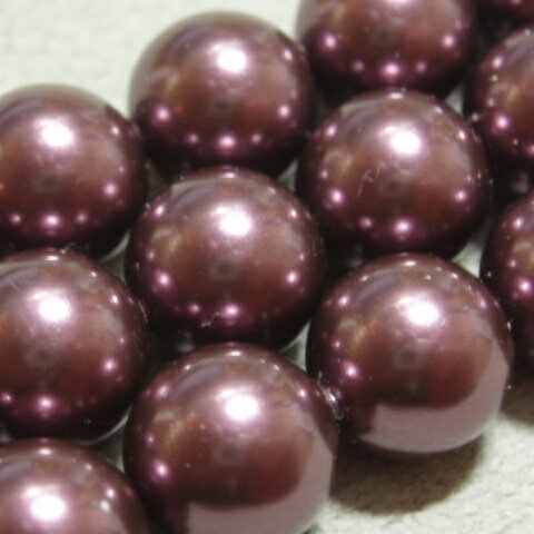 #5810 Pearl Shape - [DA003]【在庫限り】スワロフスキーパール　#5810 ラウンド　4mm　バーガンディ　20ケ[RPT]