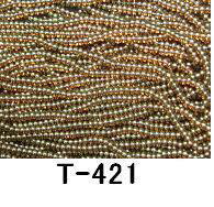 [AA002]TOHOシードビーズ 糸通し丸大ビーズ《ギョクオーロラ》T-421【トーホー／グラスビーズ】