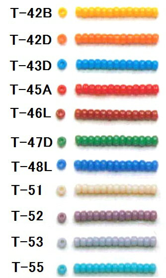 [AB001]TOHOシードビーズ バラパック 丸小・丸大ビーズ(約7g入) ギョク(不透明)【トーホー／グラスビーズ】[RPT]