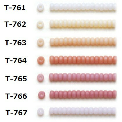 [AB006]TOHOシードビーズ ロイヤルビーズ 丸大ビーズ7g(約250粒)　T-761〜T-767【トーホー／グラスビーズ】[RPT]