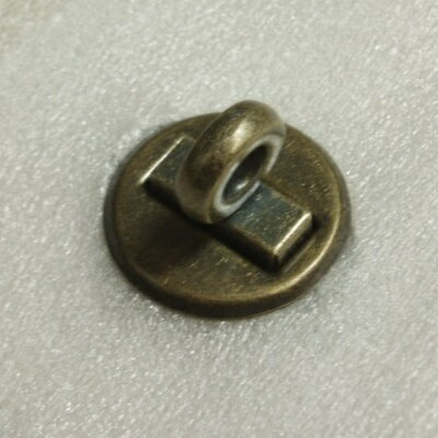 [CI006]バッグ用 ひねり飾り止め金具(差込み) 約21×21mm 1ケ[RPT]