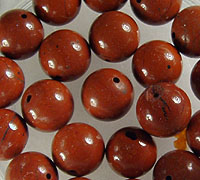 [HA108]天然石ビーズ　レッドジャスパー　ラウンド10mm　1ケ