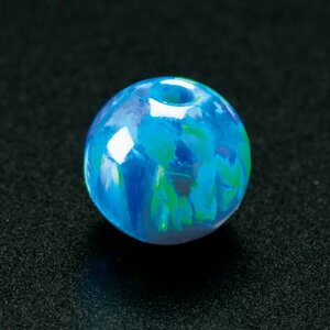 [VI002]ホビックス　京都オパール　7mm丸玉　瑠璃色(KO-09)　1個[RPT]のサムネイル
