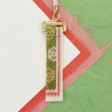 [VI001]ホビックス【ビーズキット】 西陣・十二単柄根付け〜菖蒲〜[RPT]