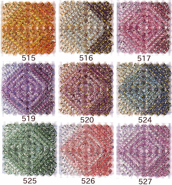 [VF001]メタリックヤーン ルビーA(503〜529) プチパック3m巻き【キャンバス手芸】[RPT]