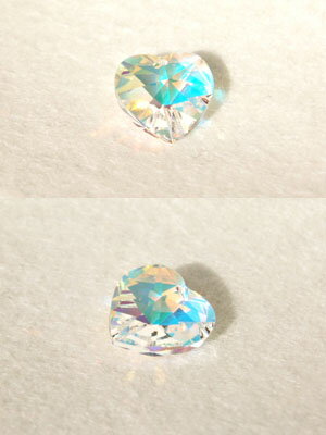[DA111]スワロフスキー#6228(6202)/14.4×14mm ハート　クリスタルAB 2ケ[RPT]