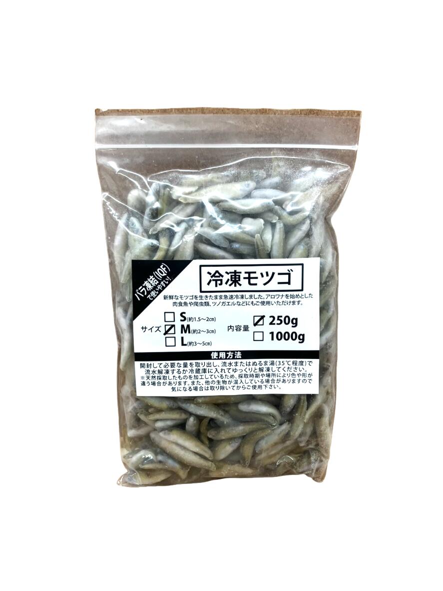 邑楽ファーム 冷凍モツゴ M 2～3cm 250g 餌用 大型魚 アロワナ 爬虫類 カメ