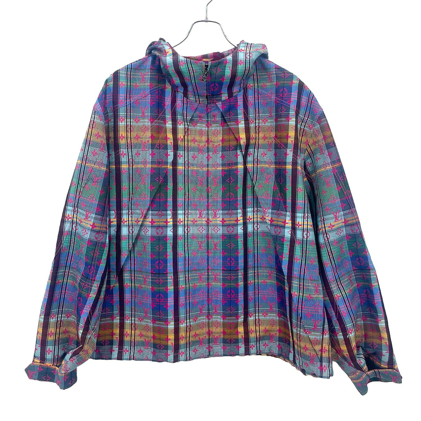 LOUIS VUITTON ルイヴィトン パラシュートパーカ サイズ54 モノグラム 21年モデル パープル KC-010 【中古】