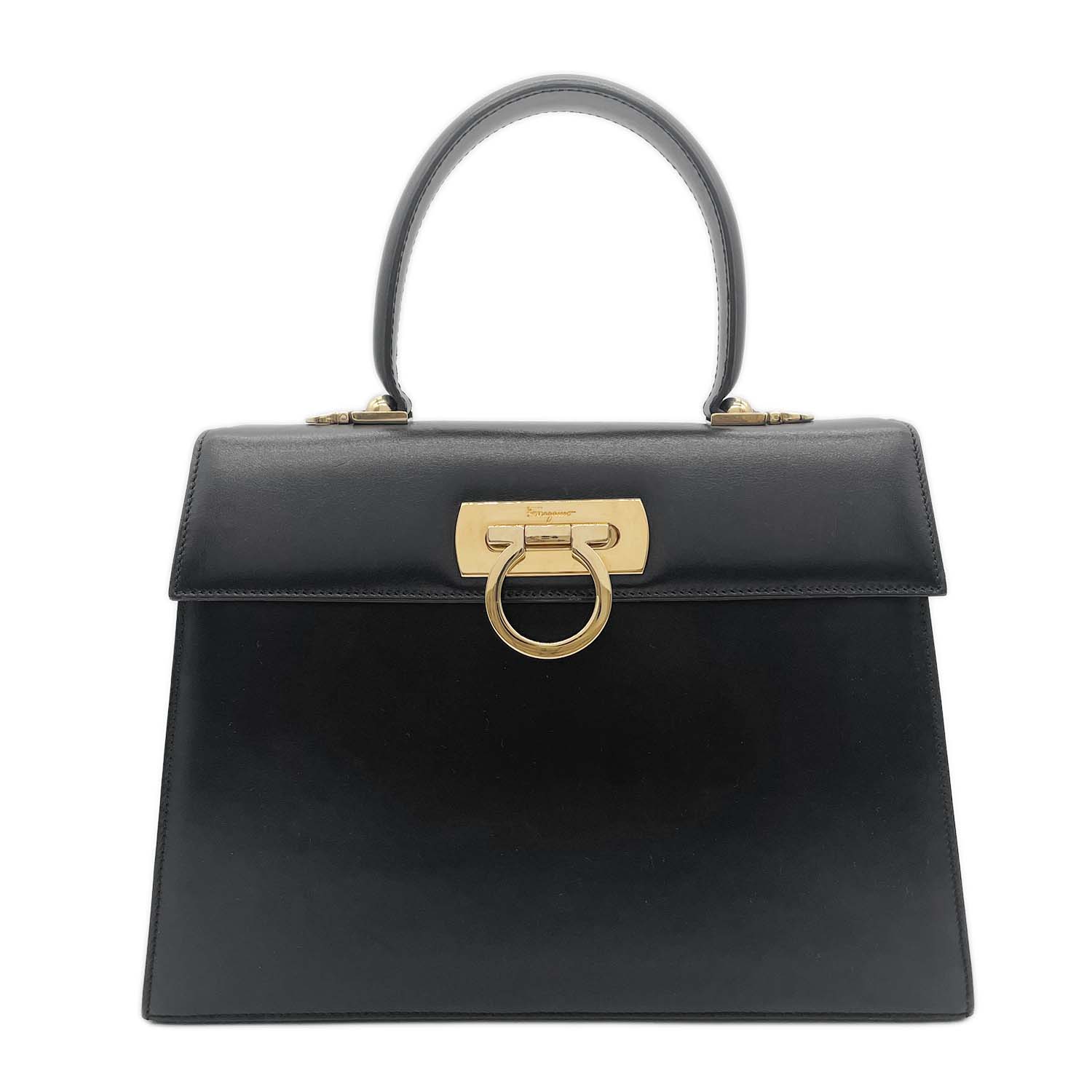 Rakuten - FERRAGAMO フェラガモ アイコニック トップハンドル 2WAY ショルダーバッグ ヴィンテージ ガンチーニ KB-006 【中古】