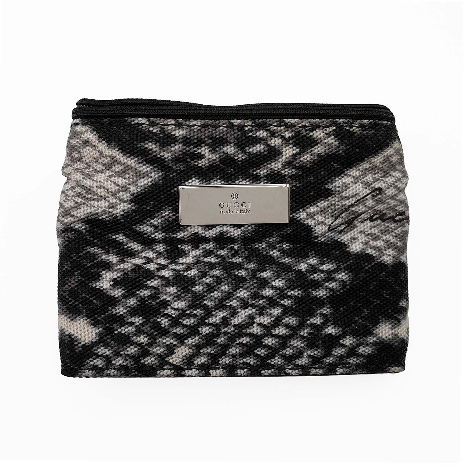 激レア 極美品 GUCCI グッチ リストバンド ケース レザー ブラック GUCCI(グッチ) 150402 BMJ1N 1000 マイクログッチシマ レザー キー