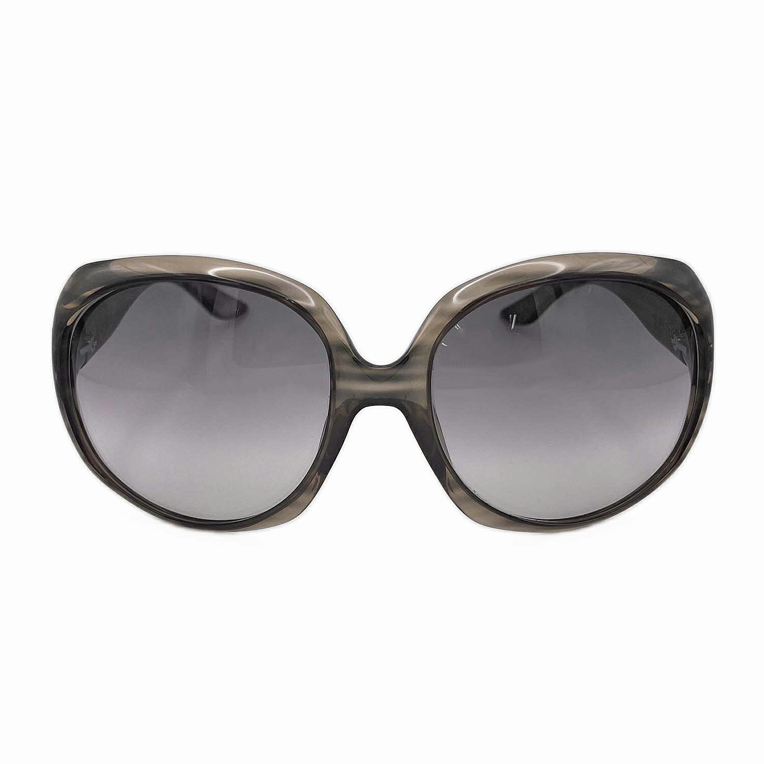 Dior ディオール サングラス Glossy1 グロッシーワン オーバーサイズ グレー クリア KA-032 【中古】