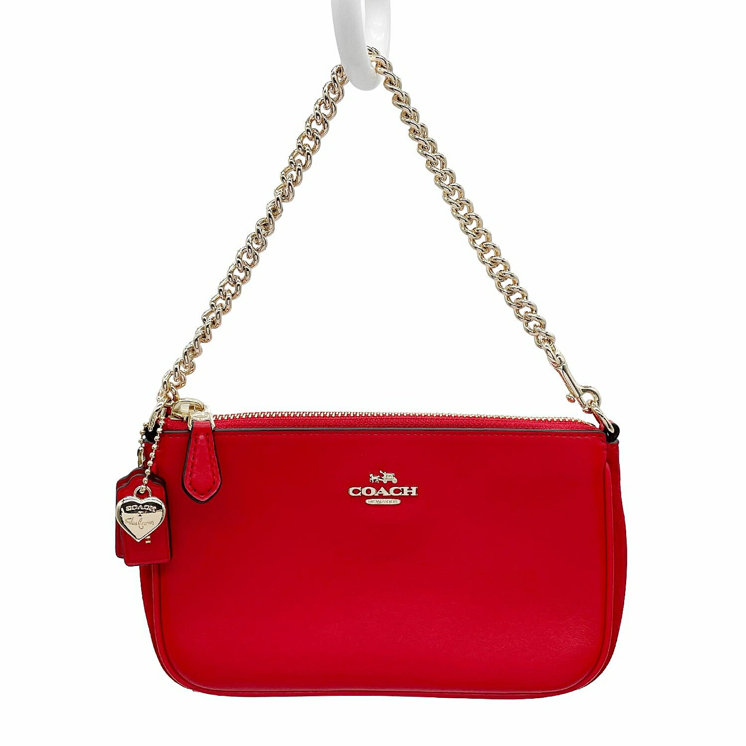 COACH×セレーナゴメス コラボ 黒 ワンショルダー ゴールドチェーン 中古・古着通販】COACH (コーチ) チェーンショルダーバッグ F67567