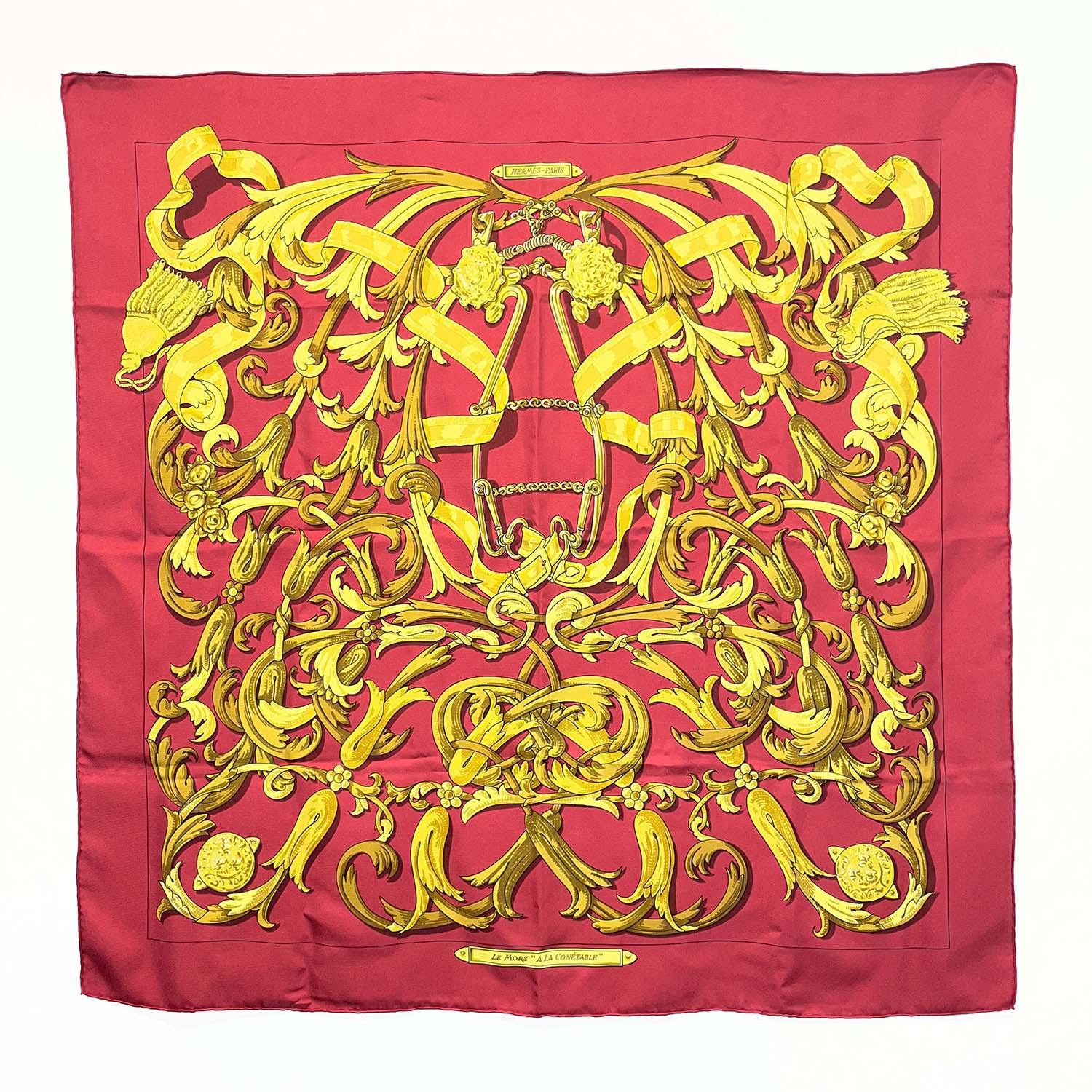 Rakuten - HERMES エルメス カレ90 LE MORS A LA CONETABLE 轡の気品 スカーフ シルク 【中古】