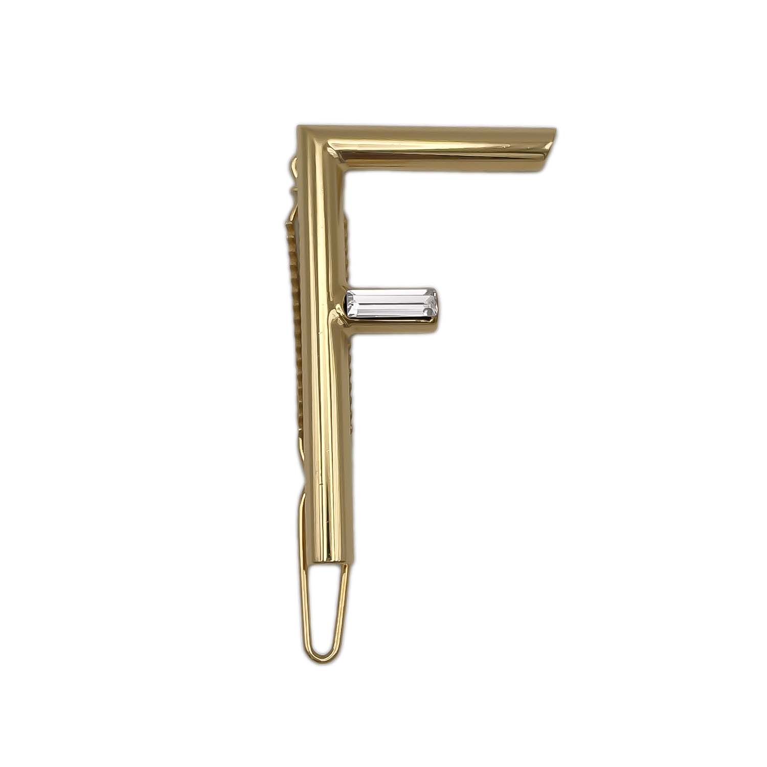 Rakuten - FENDI フェンディ ヘアクリップ ピン FendiFirst ヘアアクセサリー 髪留め ラインストーン TU ゴールド レディース 【中古】