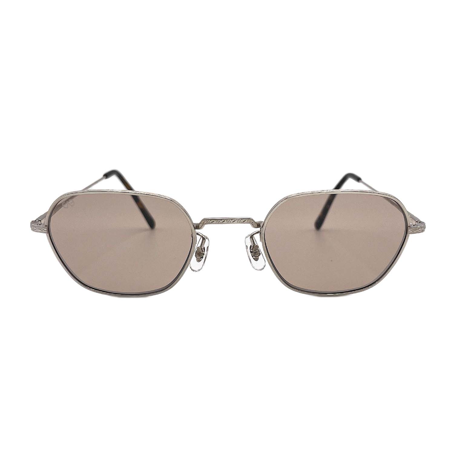 乐天商城 - EYEVAN アイヴァン サングラス henley カラーS チタン製 軽量 シルバー/グレー 【中古】