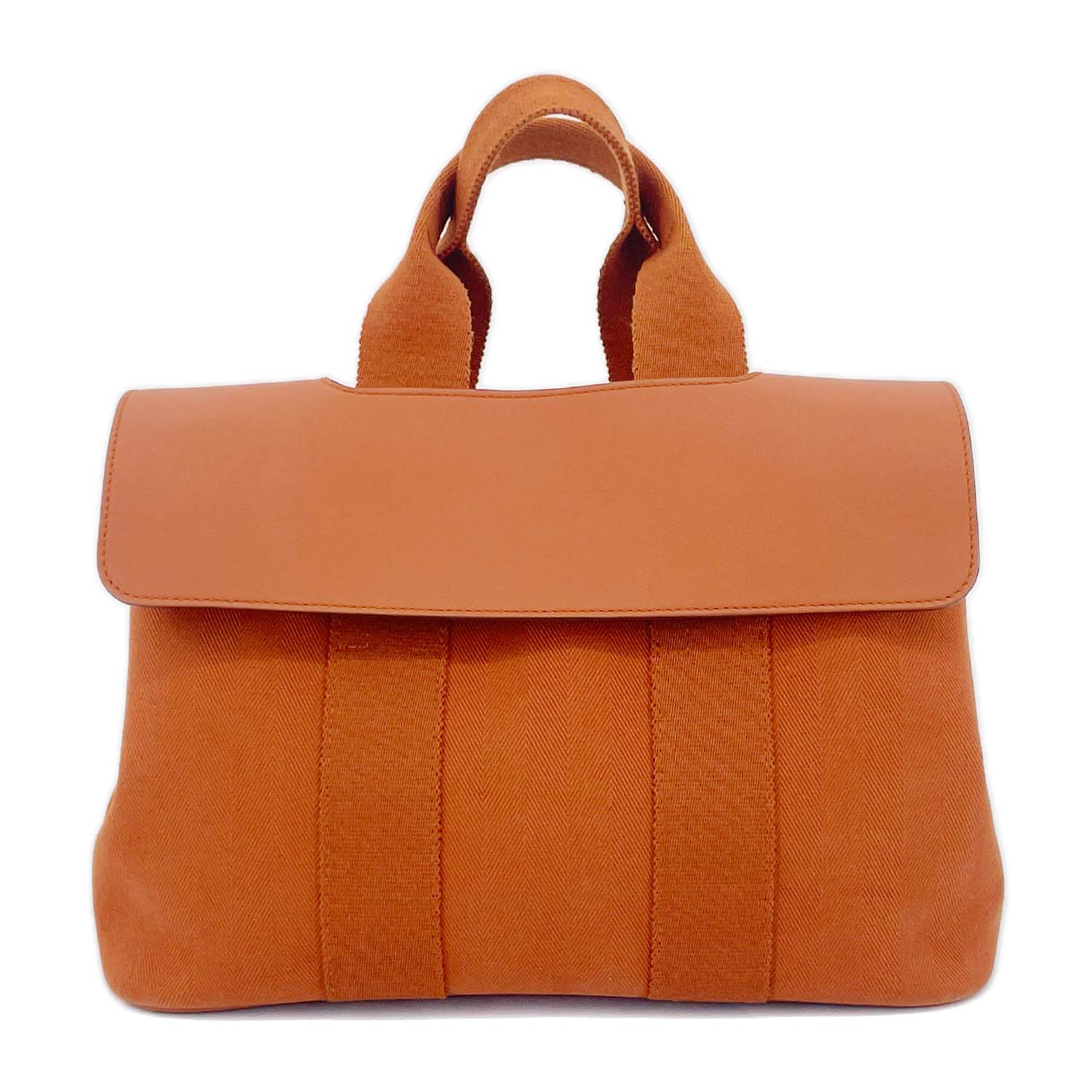Rakuten - HERMES エルメス ハンドバッグ ヴァルパライソPM ブラウン キャンバス レザー 軽い 【中古】