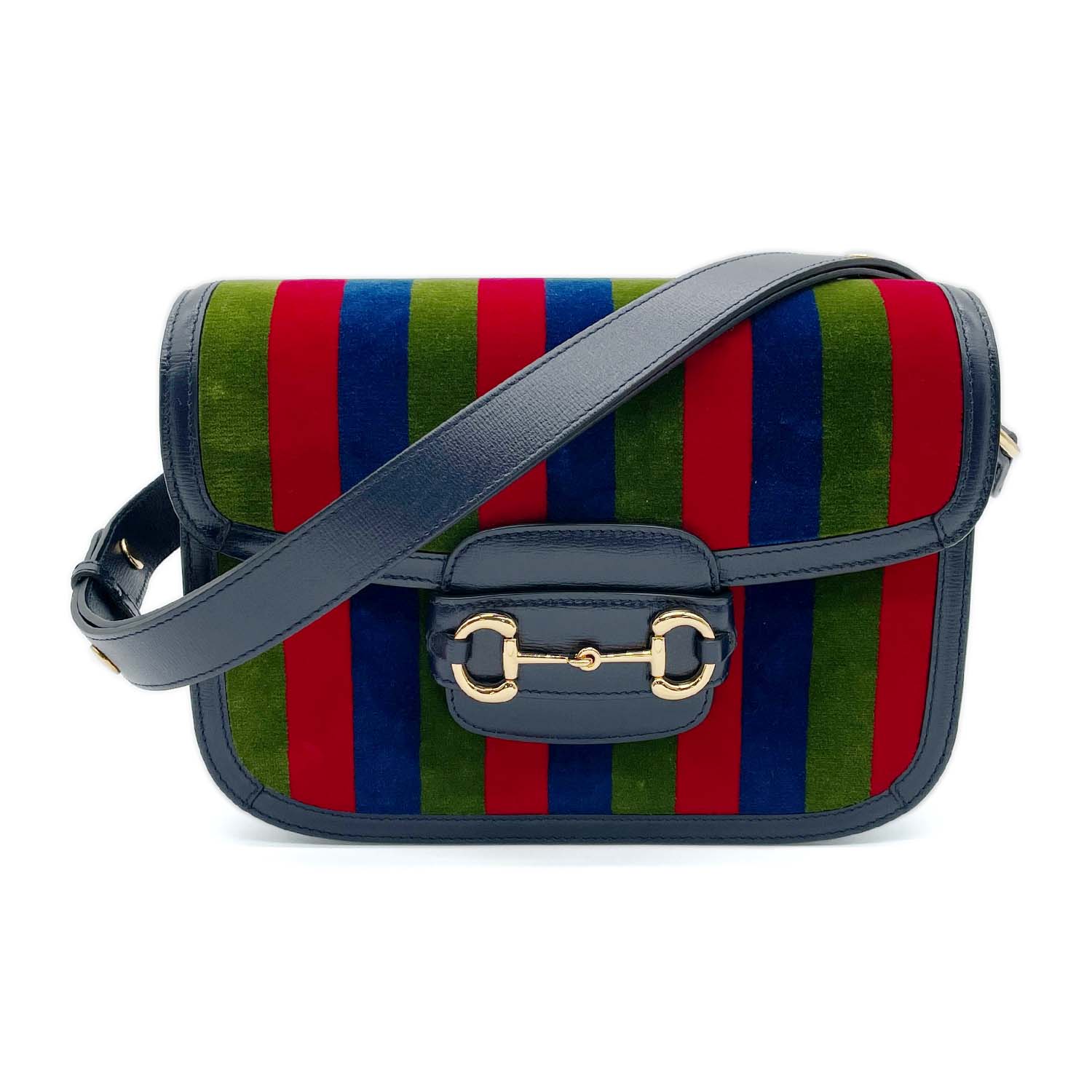 Rakuten - GUCCI グッチ 2WAY ショルダーバッグ ホースビット 1955 ベロア 肩掛け クロスボディ ワンショルダー 美品 【中古】
