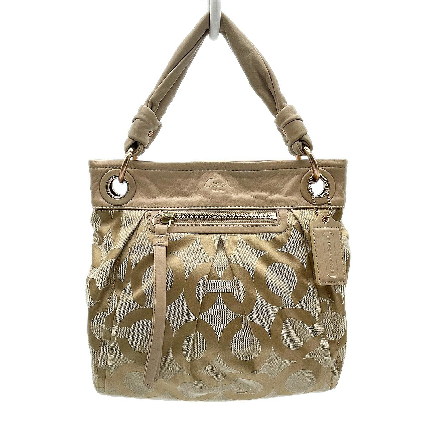 COACH - COACH コーチ 2WAY ショルダーバッグ 13420 オプアート コンバーチブルヒッピー シグネチャー 【中古】