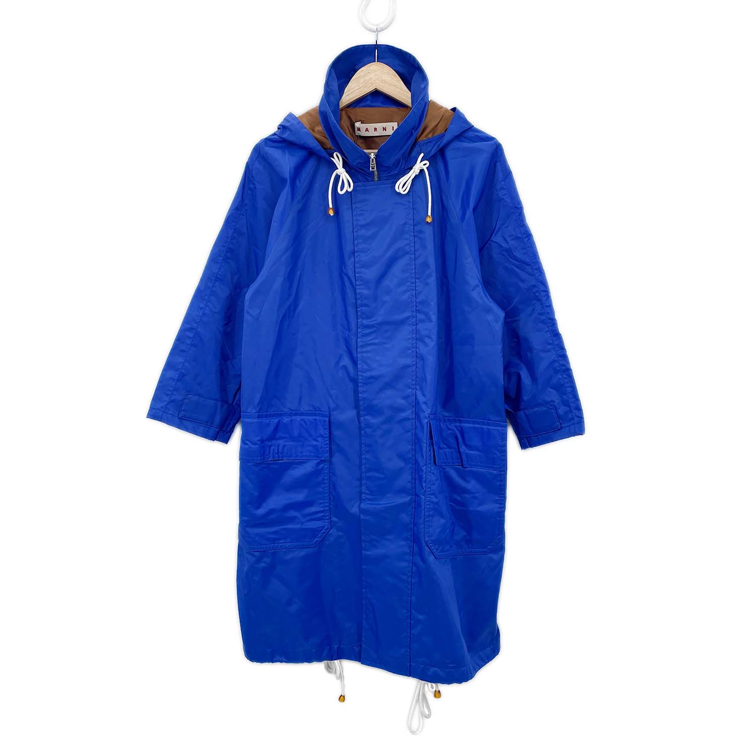 Rakuten - MARNI マルニ サイズ36 ナイロン ハーフコート 袖短デザイン フード付 【中古】