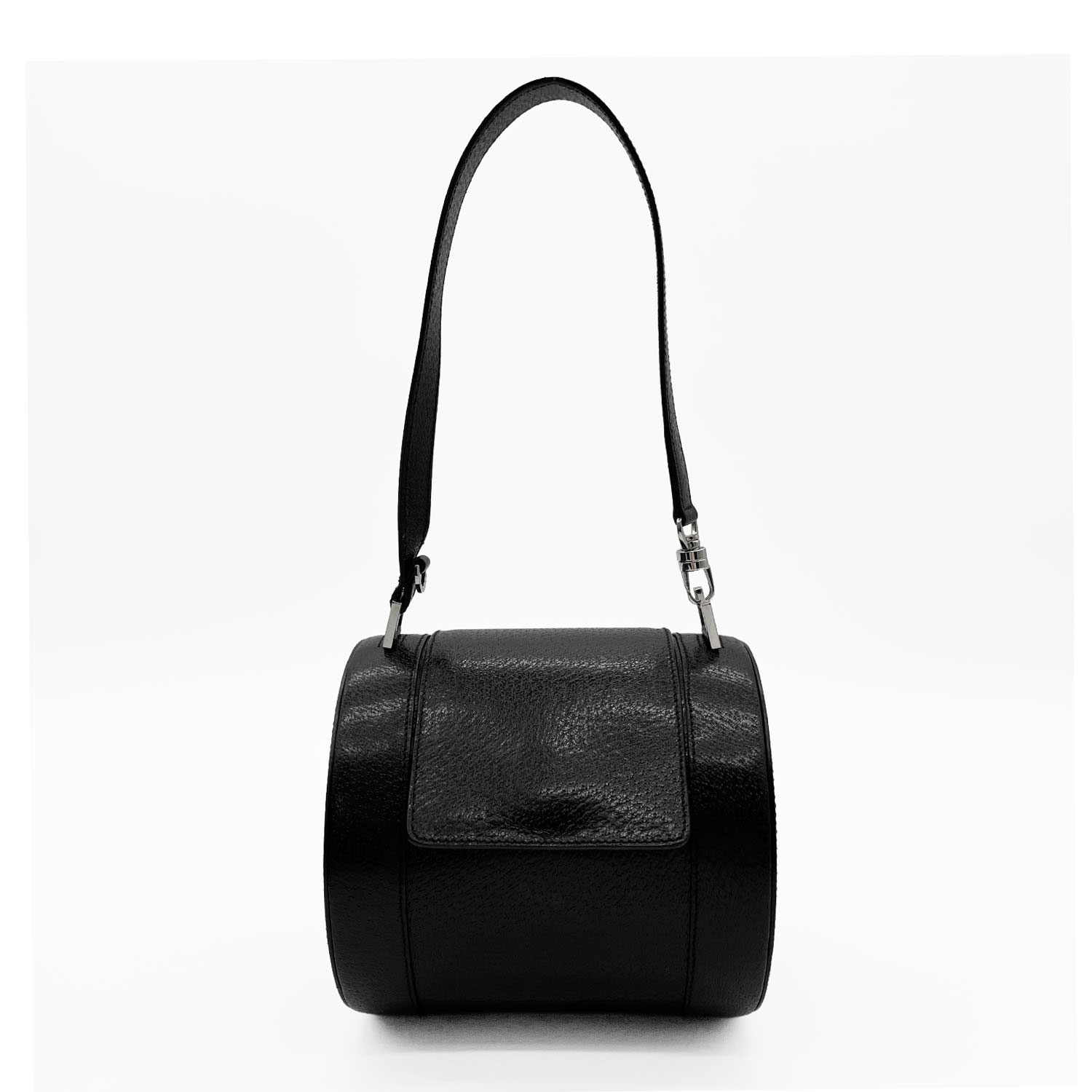 BVLGARI - BVLGARI ブルガリ レザー ビーゼロワン ハンドバッグ ラウンド ワンショルダー レザー 【中古】