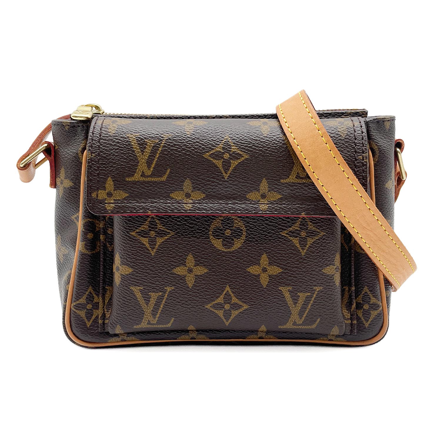 Rakuten - LOUIS VUITTON ルイ・ヴィトン ヴィバシテPM ショルダーバッグ モノグラム M51165 コーティングキャンバス レザー ブラウン 新品仕上済 ユニセックス 【中古】