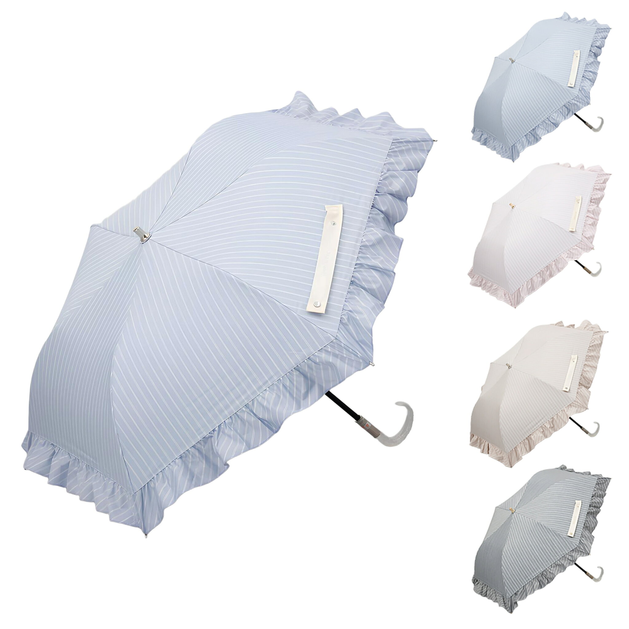 【 JILL STUART(ジル スチュアート)】グラデーションフラワープリント晴雨兼用傘(折りたたみ傘) UVカット 水彩風フラワー 箔プリント バンブー持ち手 トップフラット仕様 大人クール フェミニン 通勤 旅行向け 風に強い 晴雨兼用
