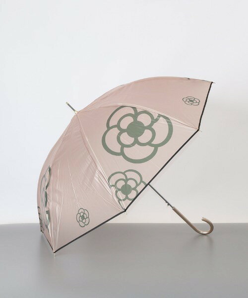 【CLATHAS.（クレイサス）】 カメリア柄大ビニール傘 雨具 傘 花柄 半透明 シンプル 直径108cm かわいい おしゃれ 大人 女性 レディース
