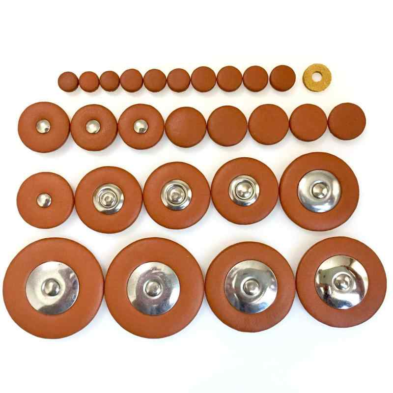 ソプラノサックス タンポ パッド 28点 セット 羊皮 レザー サックスパーツ 交換 リペア 手入れ 管楽器