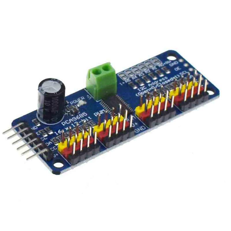2pcs PCA9685 16 Channel 12-bit PWM Servo motor Driver I2C Module Robot