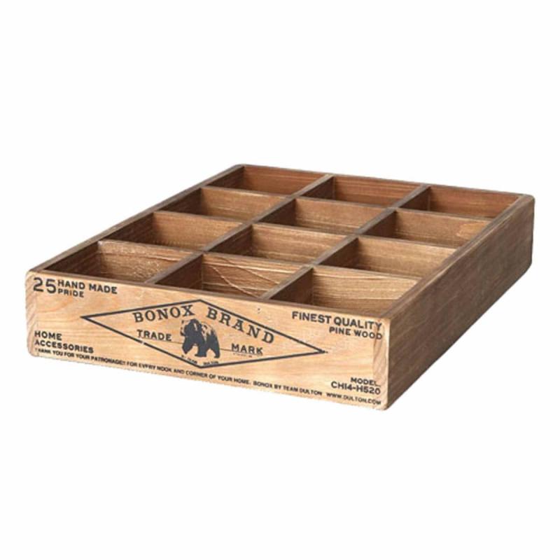 樂天商城 - ダルトン ウッドボックス 12 PARTITION WOODEN BOX"H65"
