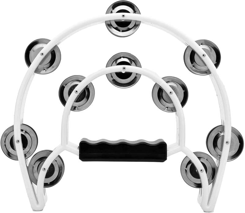 2列タンバリン、マスファニー 金属製の鐘 手持ちの打楽器 ハンドベルは、子供や大人の音楽初心者のための素晴らしい楽器の贈り物です