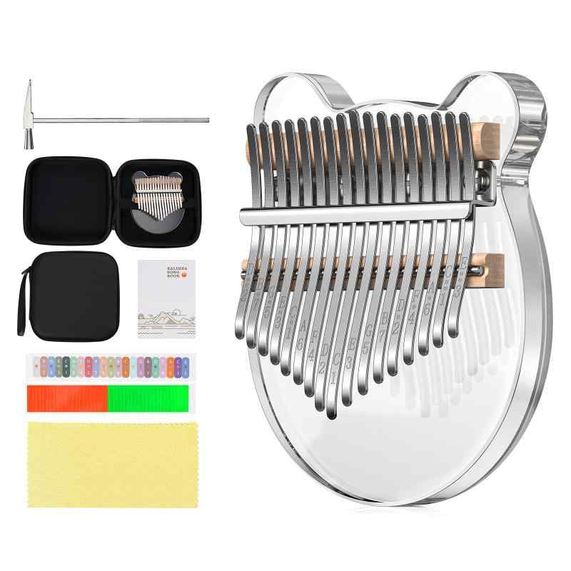 カリンバ 親指ピアノ kalimba 17キー 楽器 猫 可愛い 人気 初心者向 贈り物に最適ため ギフト