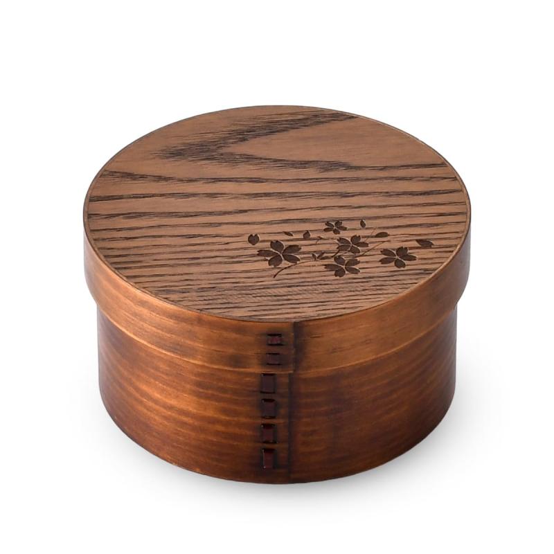 J-kitchens 桜 お櫃（ 木製 おひつ ）約 1合 1人用 Φ15cm × 8cm
