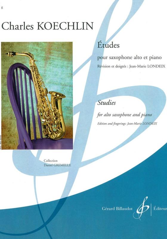 ケックラン : 15の練習曲 (サクソフォン、ピアノ) ビヨドー出版原題 : Charles KOECHLIN : ETUDES E-flat saxophone and piano - E-flat saxophone編成・種類 : サクソフォン、ピアノ