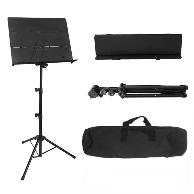 譜面台 楽譜たて 折りたたみ式 三つ折り 楽譜スタンド 78~145cm調節可能 三脚 読書台 筆記台 デスクトップスタンド ブック メニュー プロジェクター ...