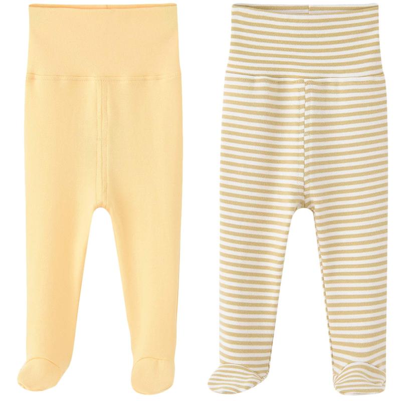 [Enfants Chéris] ベビー服 足付き ロングパンツ 新生児 赤ちゃん タイツ コットン 春秋冬 腹巻付 暖かい キッズ 出産祝い 幼児 男の子 女の子 プレゼント 3 6 12ヶ月