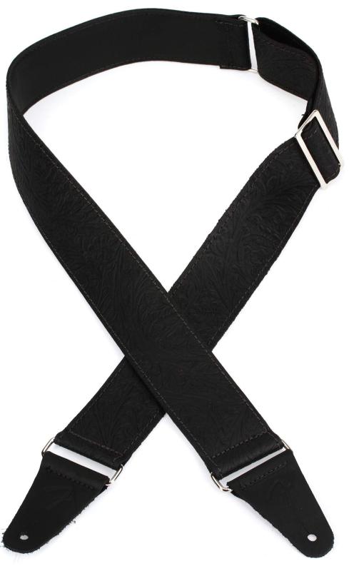 [フェンダー] ストラップ Tooled Leather Guitar Strap, 2”, Black