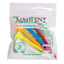 (マティーニゴルフティーズ) Martini Golf Teesティー 耐久性のあるプラスチック製 色各種 3-1/4インチ 5個入り Regular