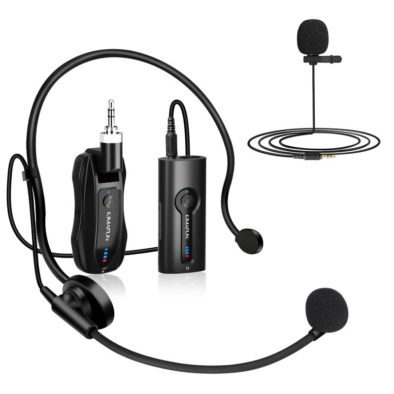 ワイヤレスマイク KIMAFUN2.4Gワイヤレスラベリアマイクシステム