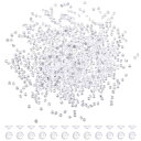 PH PandaHall ラインストーン 1mm クリア ストーン 2000個 クリスタル アクリルダイヤモンド ジルコニア ネイル デコパーツ ダイヤカットビーズ 装飾用 宝飾品作り アクセサリー 穴なし