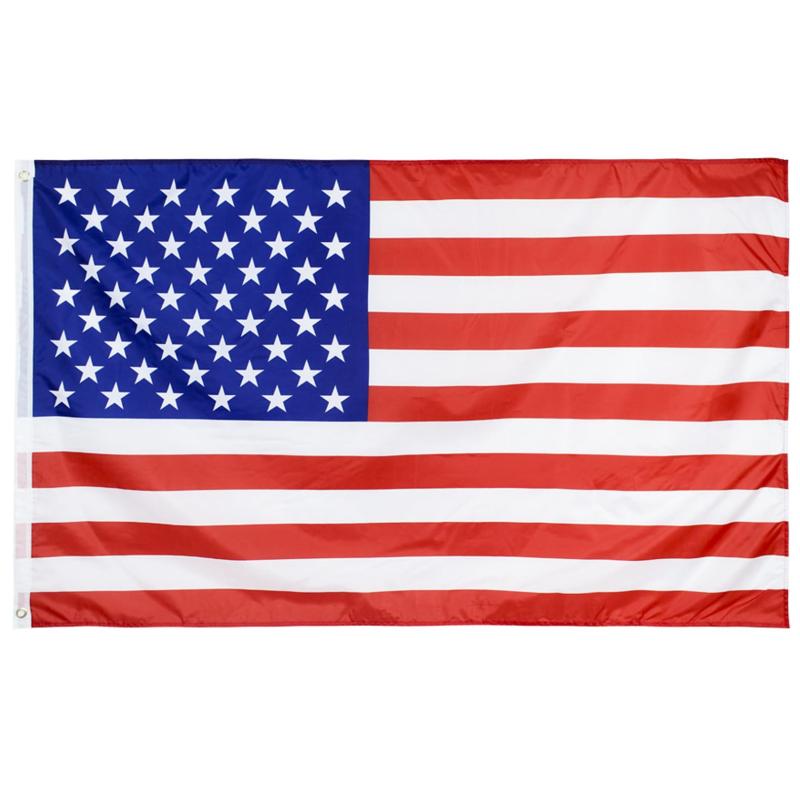Difounmas アメリカ国旗 フラッグサイズ 90×150cm 国際交流 フェスティバル イベント サッカー 体育 競技 代表応援用 文化祭 装飾 パーティ運動会用 (アメリカ国旗)