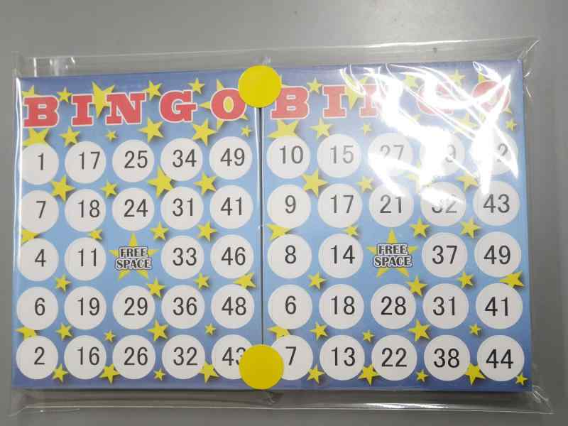 早ビンゴカード 時短ビンゴ 6000配列 1～50までの数字