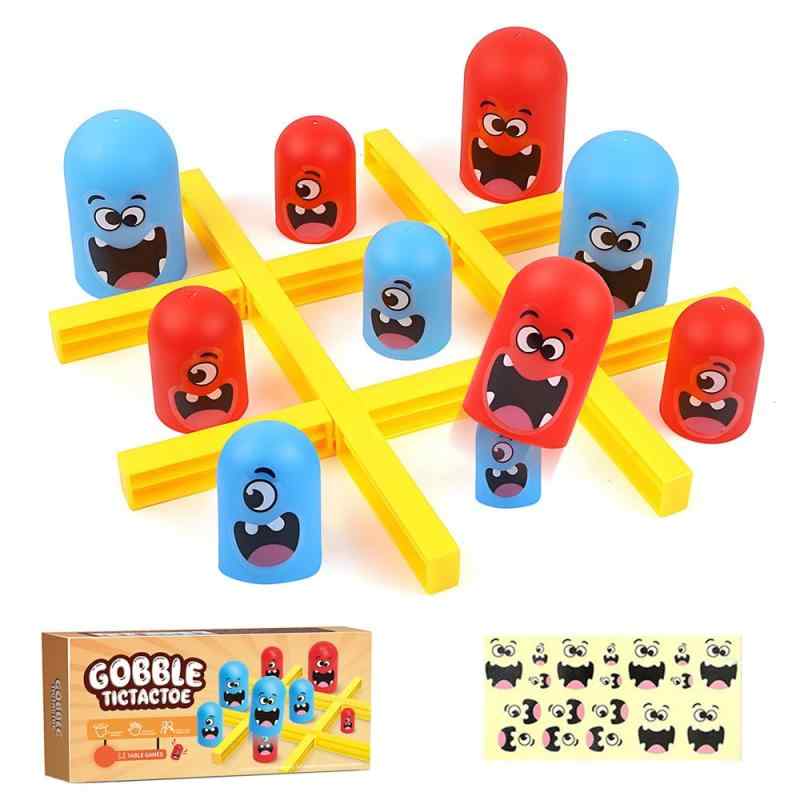 YUHENGCT 三目並べゲーム ボードゲーム tic tac toe 知育玩具 ゴブレット ゲーム 子供向け 大人も楽しめる 大食い小戦略ゲーム 室内遊び ファミリーゲーム 思考トレーニング クラシックゲーム 戦(3)