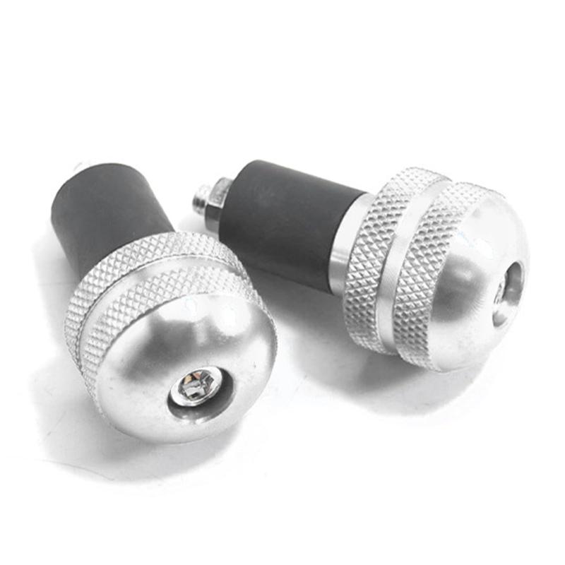 PrimeBlis ハンドル バーエンド キャップ オートバイ用 2個入り ハンドルバーグリップキャップ アルミ製 バイク用 ハンドルバーエンド 取付け簡単 さび止め防水