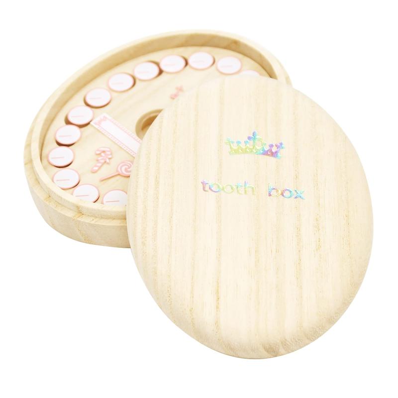 NEW 乳歯ケースプレミアム【高級桐天然木使用】／抜けた年月日・お名前記入用アクリル板付