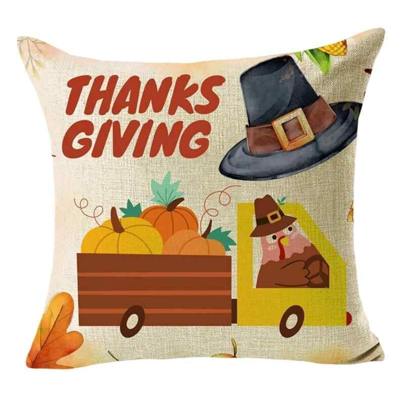 Thanksgiving 感謝祭 サンクスギビング 収穫 ピローケース 枕カバー クッションカバー 秋 アクセサリー..
