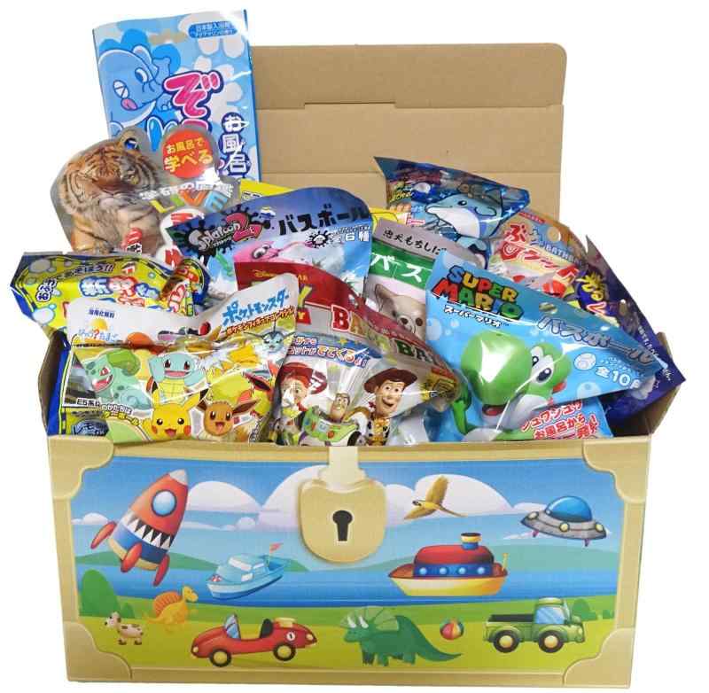 【バスボール 男の子向け 13点セット】 キャラクター 光る 遊べる 子供 入浴剤 詰め合わせ 宝箱 誕生日 プレゼント クリスマス イベント バスボム ぴきし...