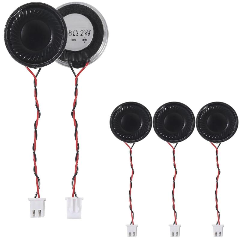 5個のマイクロ1W 8オーム磁気スピーカー、円形スピーカー、直径28mm(1W 8Ohm)