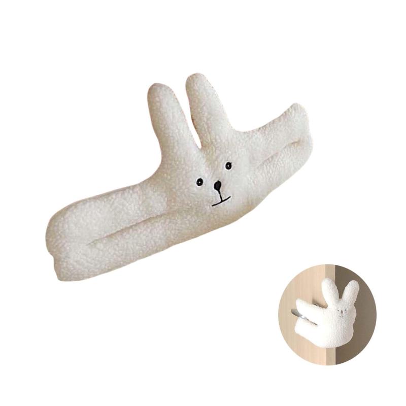 Tibemi ドア 指はさみ防止 ドア 閉める 音 うるさい 対策 ドアサイレンサー可愛らしいぬいぐるみデザイ..