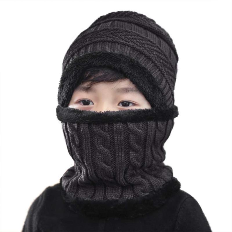 ニットキャップ ネックウォーマー 子供用 2点セット キッズ 帽子 ニット マフラー 男の子 女の子 冬 星..